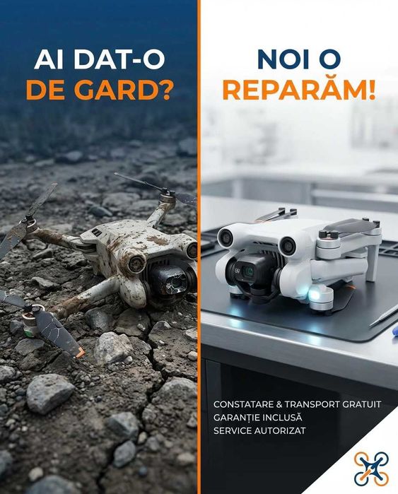 Service Reparații Drone DJI – Constatare + Transport Gratuit Cluj, București, Constanța, Brașov, Iași, Craiova Botosani Timișoara Oradea Ploiești