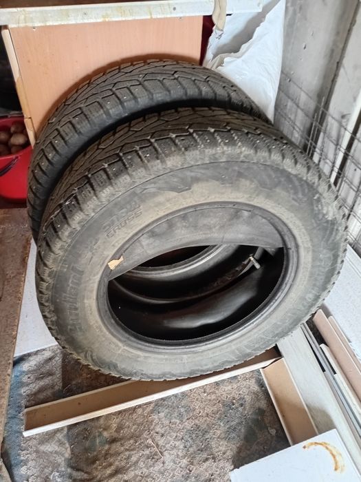 Продам 2 б/у шины шипованые