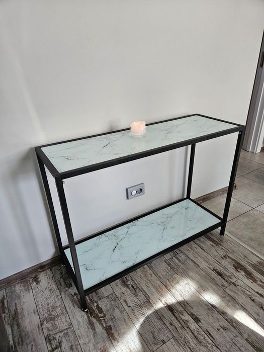 Конзолна маса стъкло от мрамор