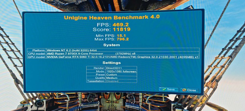 Мощно ТОП Геймърско PC Ryzen 7 9700X/Z870/32Gb 6400Mhz CL32/1.5TB SSD Samsung/RX 5060TI 16Gb/Гаранция