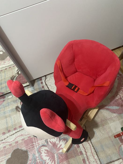 Дървена люлка Калинка с коланче