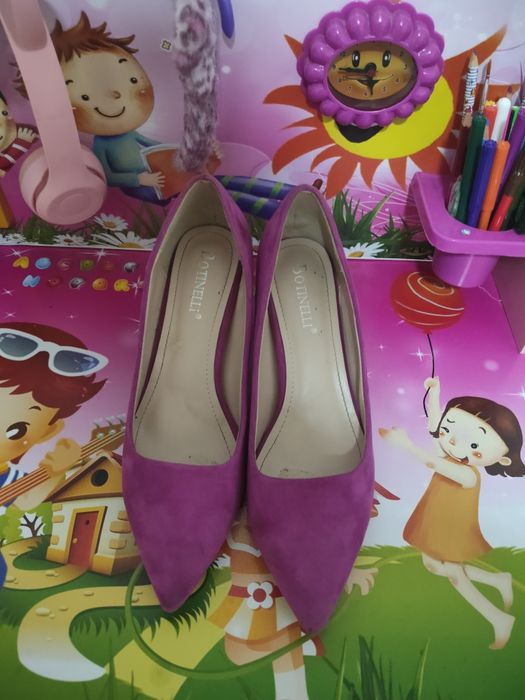 Pantofi dama cu toc gros