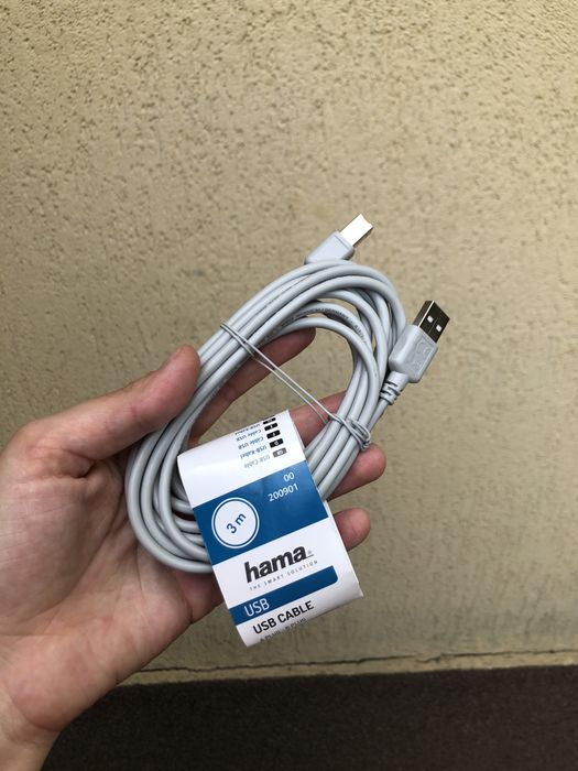 Cablu date Hama 3m A Plug - B Plug