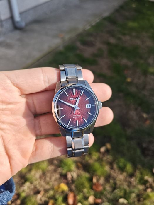 Seiko Presage Sharp Edge Crimson Red SPB227