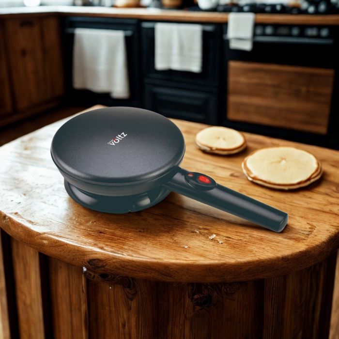 Уред за палачинки Voltz, 800W, 20 см, черен – идеален за перфектни пал