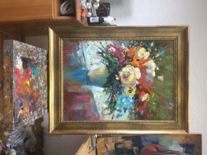 Portrete la comanda,caricaturi pictate manual(NU DIGITALE) ulei pinza