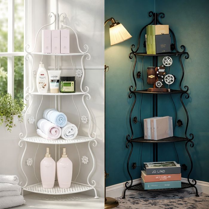 Елегантен ъглов рафт – стилно решение за максимално използване на прос