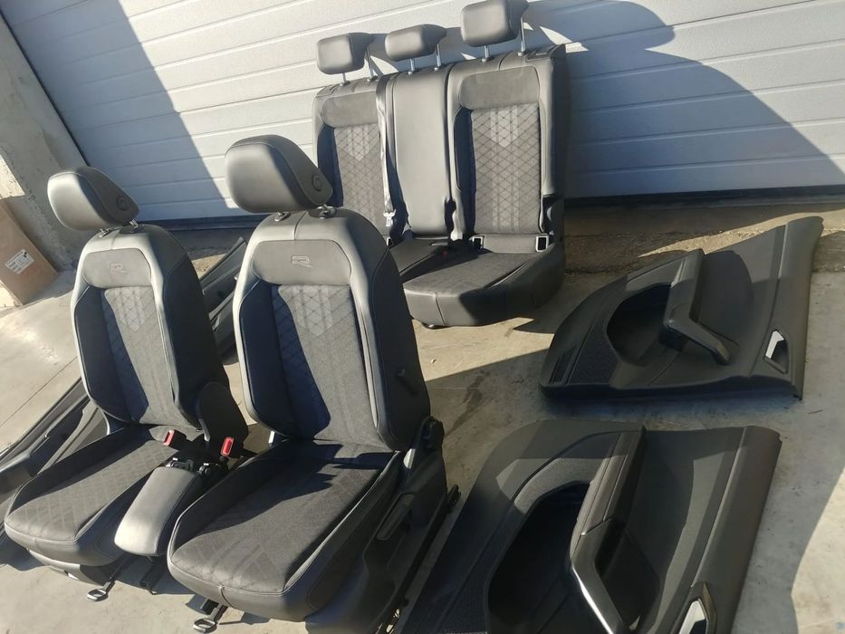 interior complet piele alcantara textil  vw t-cross r-line c11 d31 2024