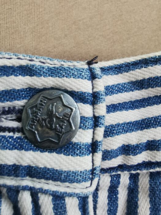 Armani Jeans Vintage Made in Italy – Fustă Denim Dungată S