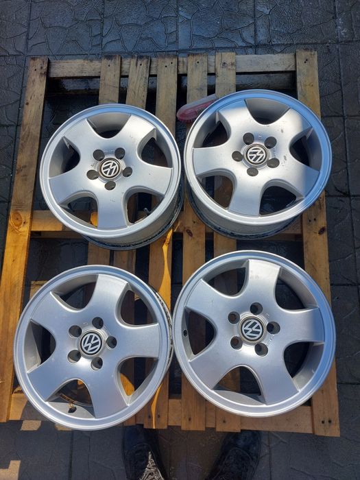 4ри бр алуминиеви джанти 14цола 5×100; ет 38; 57.1мм,оригинални,немски