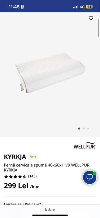 Perna cervicala spuma KYRKJA