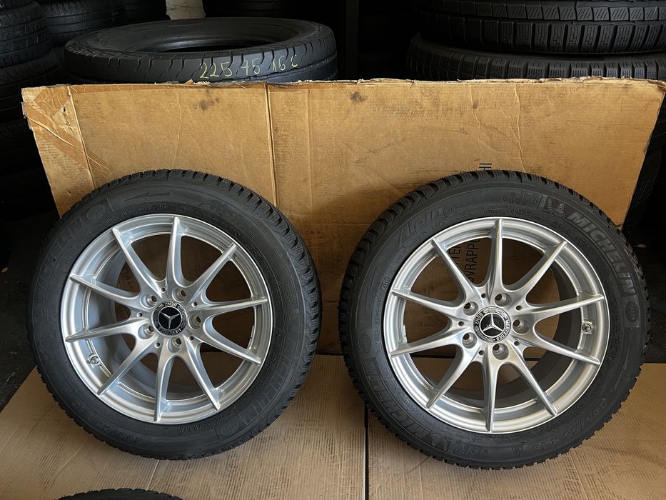 Jante NOI Mercedes A , B , C , CLA class 16 inch’ A2044015702 + anvel NOI 205/55/16 Michelin Alpin !