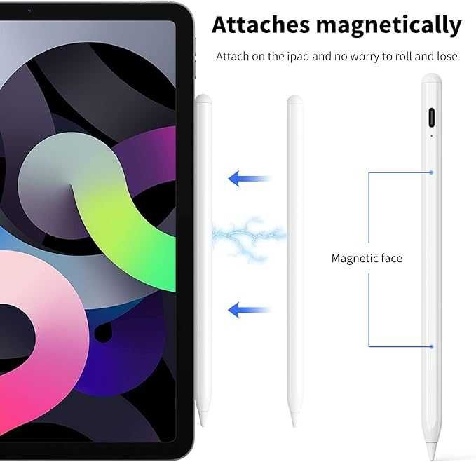 Стилус, съвместим с iPad, LEZUN Stylus 1.5 мм за Android iOS Stylus
