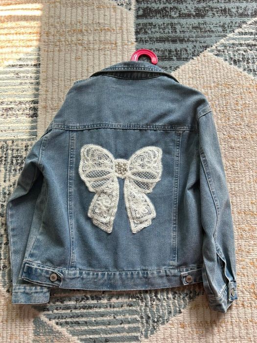 Куртка джинсовая для девочки 9-10 лет