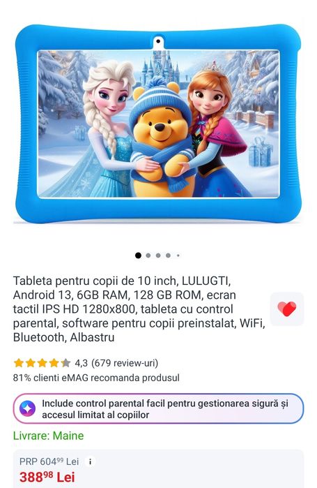 Tableta copii 10'