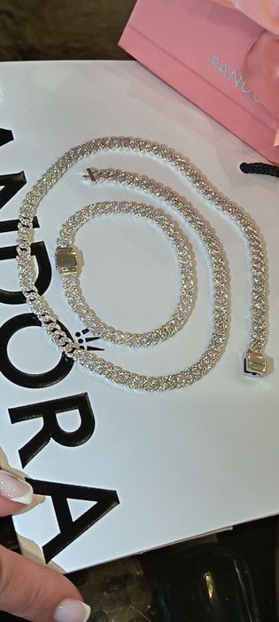 Set lant si bratara Pandora argint