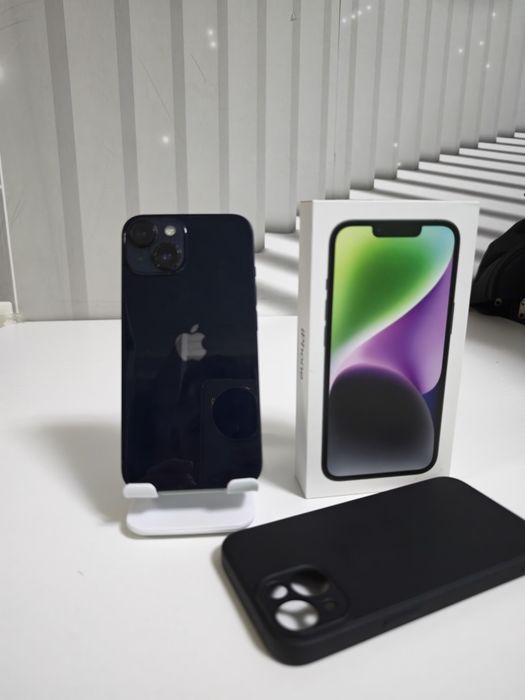 iPhone 14 Black 93% Fullbox stare foarte buna totul original liber retea