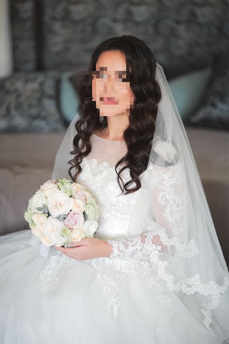 Свадебное платье ручной работы