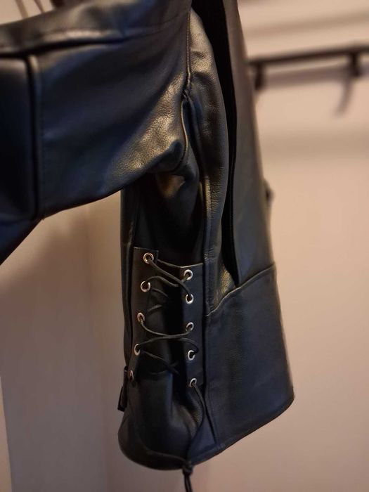 Geaca de motor Last Rebels, piele de vita, model clasic, noua.