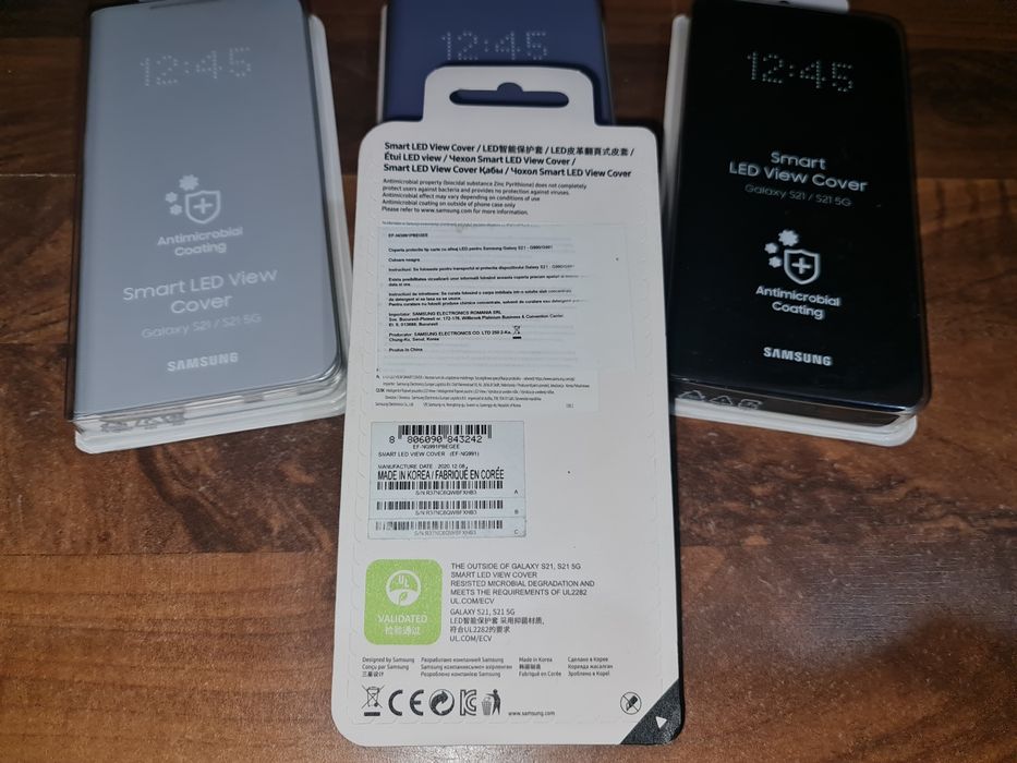Husa flip activa originala Samsung Smart Led View Cover S21 S21 5G