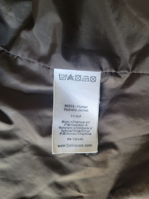 Hunter Hydratic Jacket. cod 90533 Fjalraven