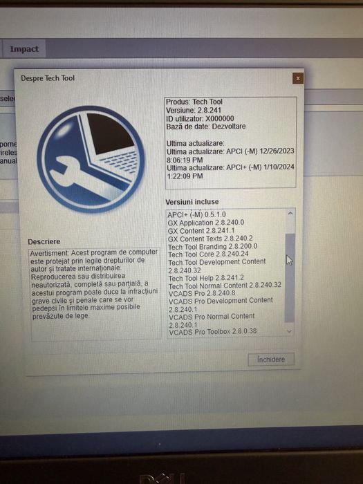 Tester Volvo VOCOM Camioane+Laptop Dell 5490 cu PTT 2.8.241, Impact Ro