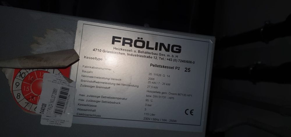 Centrala Froling mixta peleti-lemn 25kw