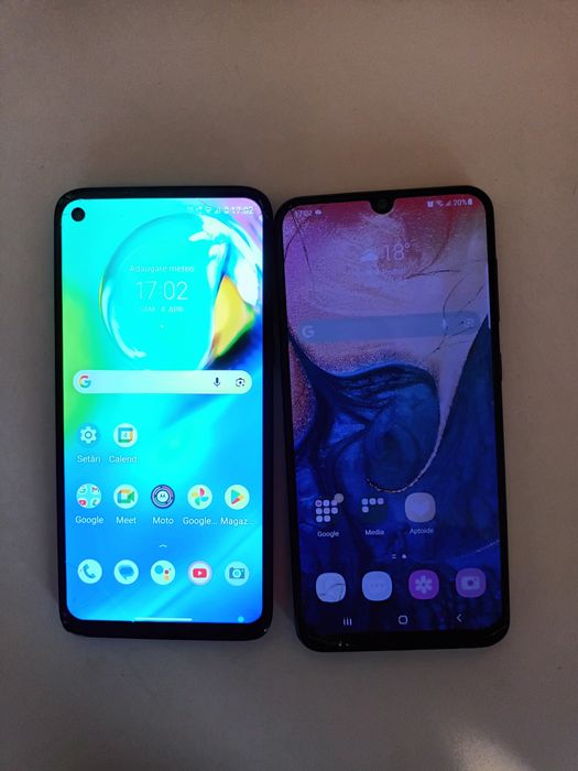 Motorola g8 power și Samsung a50
