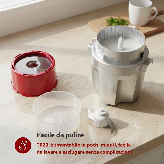 Блендер Girmi TR20 чопър 320W 0.25 литра, червен