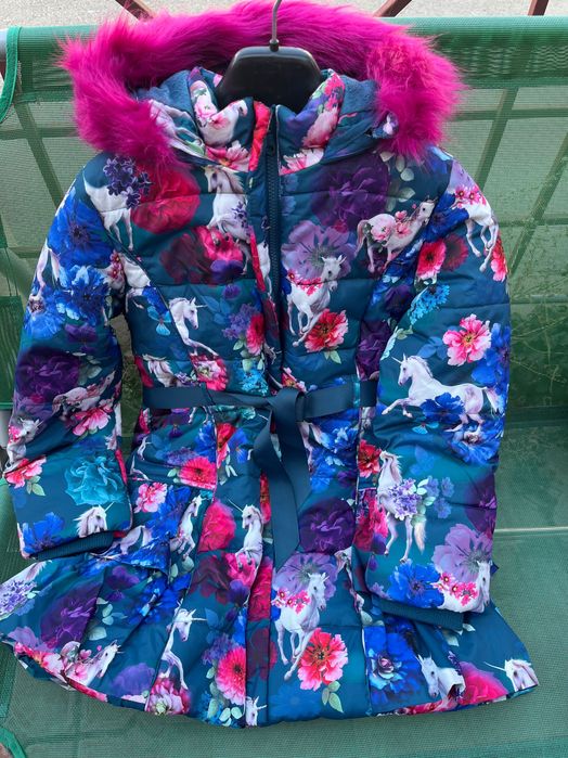 Пуховик Benetton , Monsoon на девочку 5-12 лет