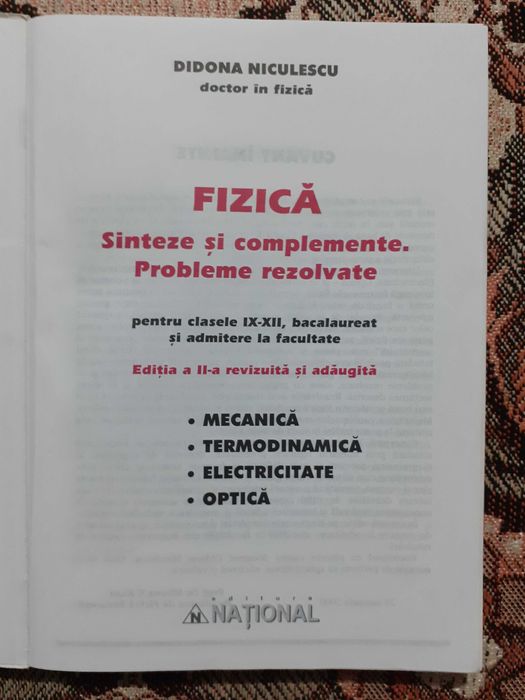 Meditaţie Fizică Liceu-bacalaureat & admitere la facultate şi Gimnaziu