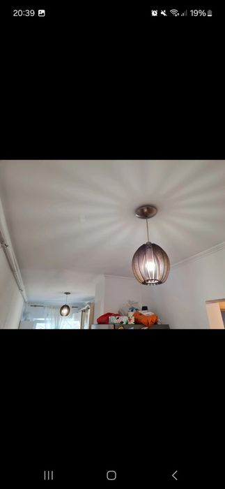 Vand set  lustre de lemn
