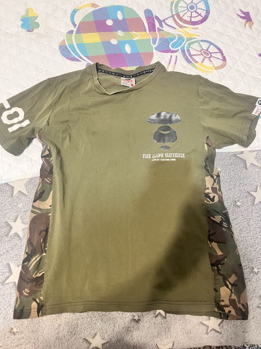 футболка aape,зеленая
