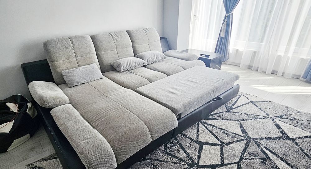 Canapea extensibilă + pat+ saltea