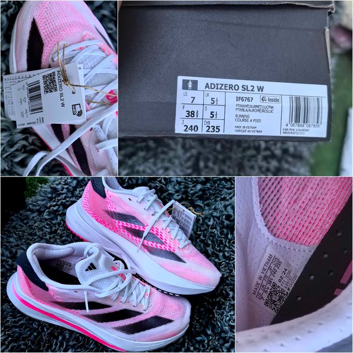 Adidas Adizero SL2 W жестоки оригинални дамски сникърси нова кол 38 2/