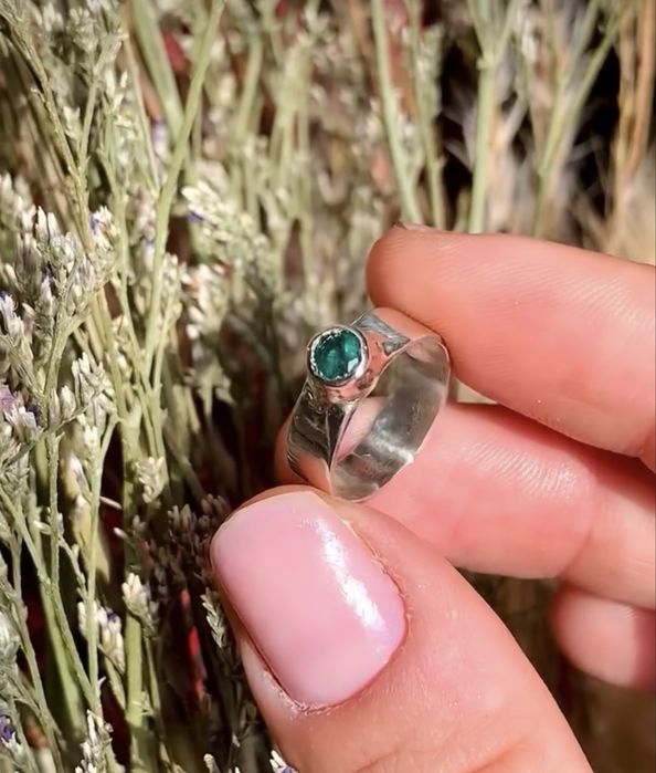 Изумруд природный Кольцо 925