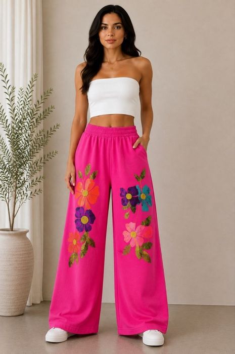 Pantaloni dama palazzo