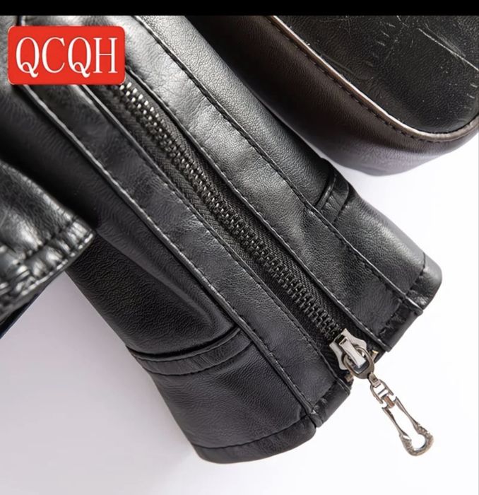 Кожаный куртка,Новый.