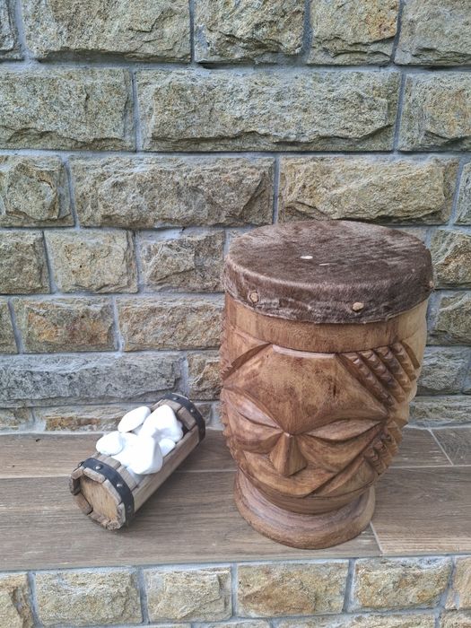 Дървена тарамбука с кожа