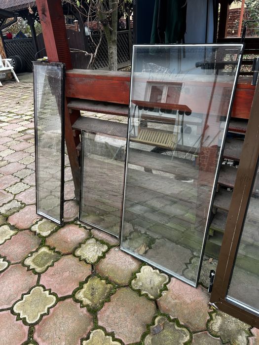 4x buc sticlă termopan tentă de mov și toc aluminiu