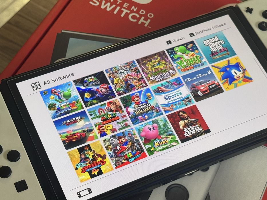 Nintendo Switch OLED с поставен чип