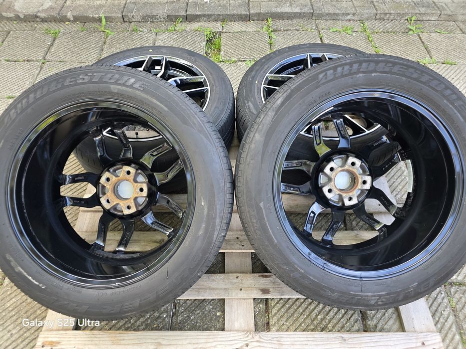 Лети джанти 18ки 5х114.3 Anzio + летни гуми 225/55/18 Bridgestone