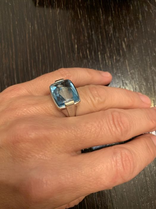 Златен пръстен с топаз BULGRI