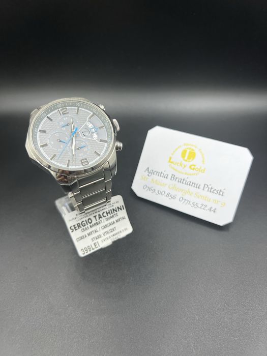 Ceas Sergio Tachinni quartz curea metalica cod produs22467