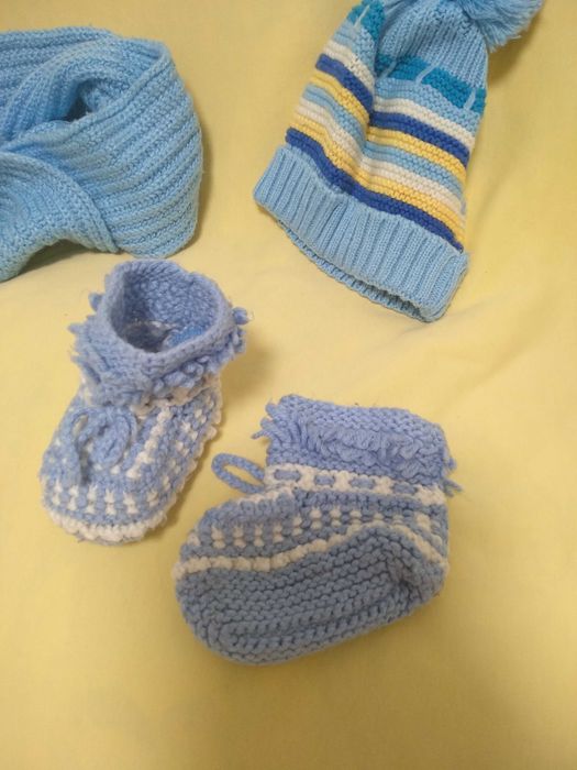 Нови бебешки и детски терлици ръчно плетиво