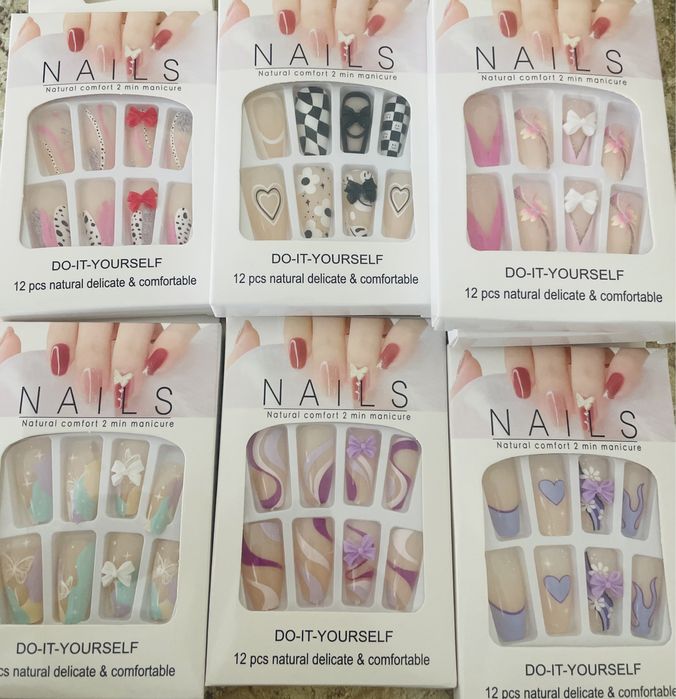 Накладные ногти с дизайном