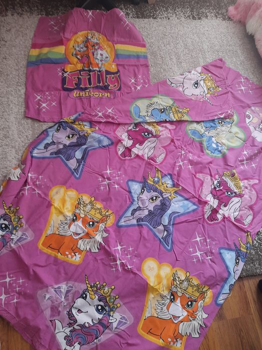 Lenjerie pat fete 1 persoana bumbac, prințese, kitty, Barbie, Peppa