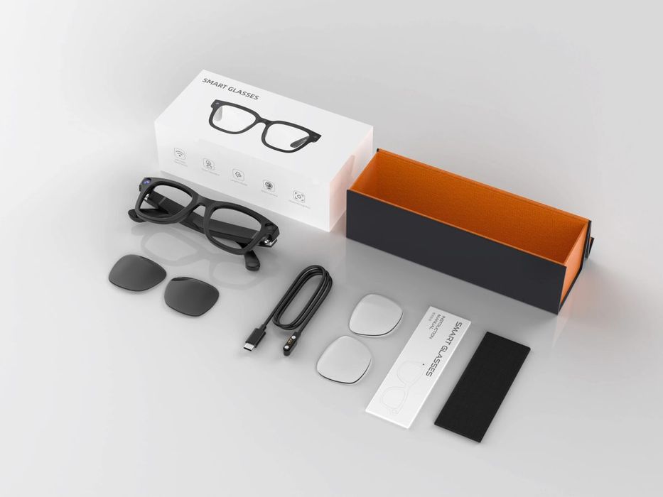 Ai Smart glasses , aqlli ochki kamerali ,videoga oladi