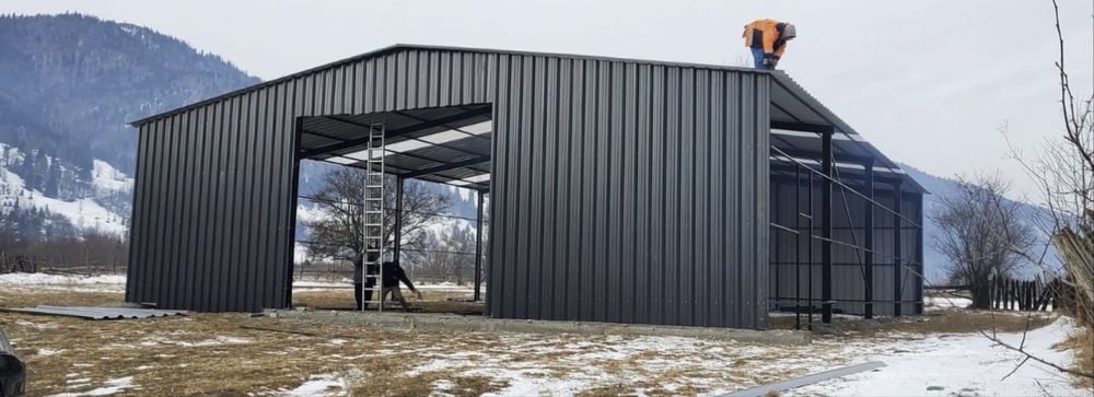 Vand hala metalica anvelita cu tabla 14 m x20 m x5 m