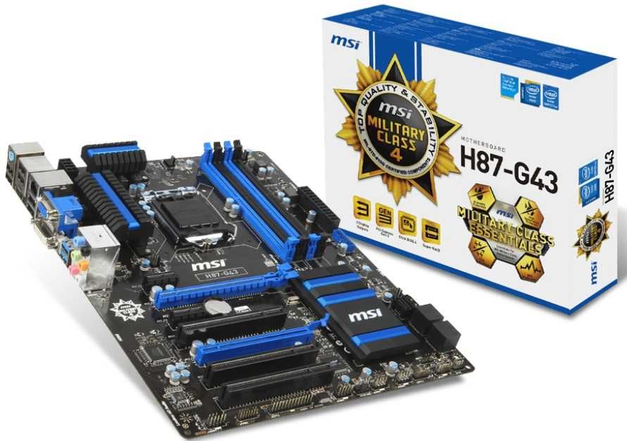 Дъно Дънна платка MSI H87-G43 1150 до 32gb DDR3